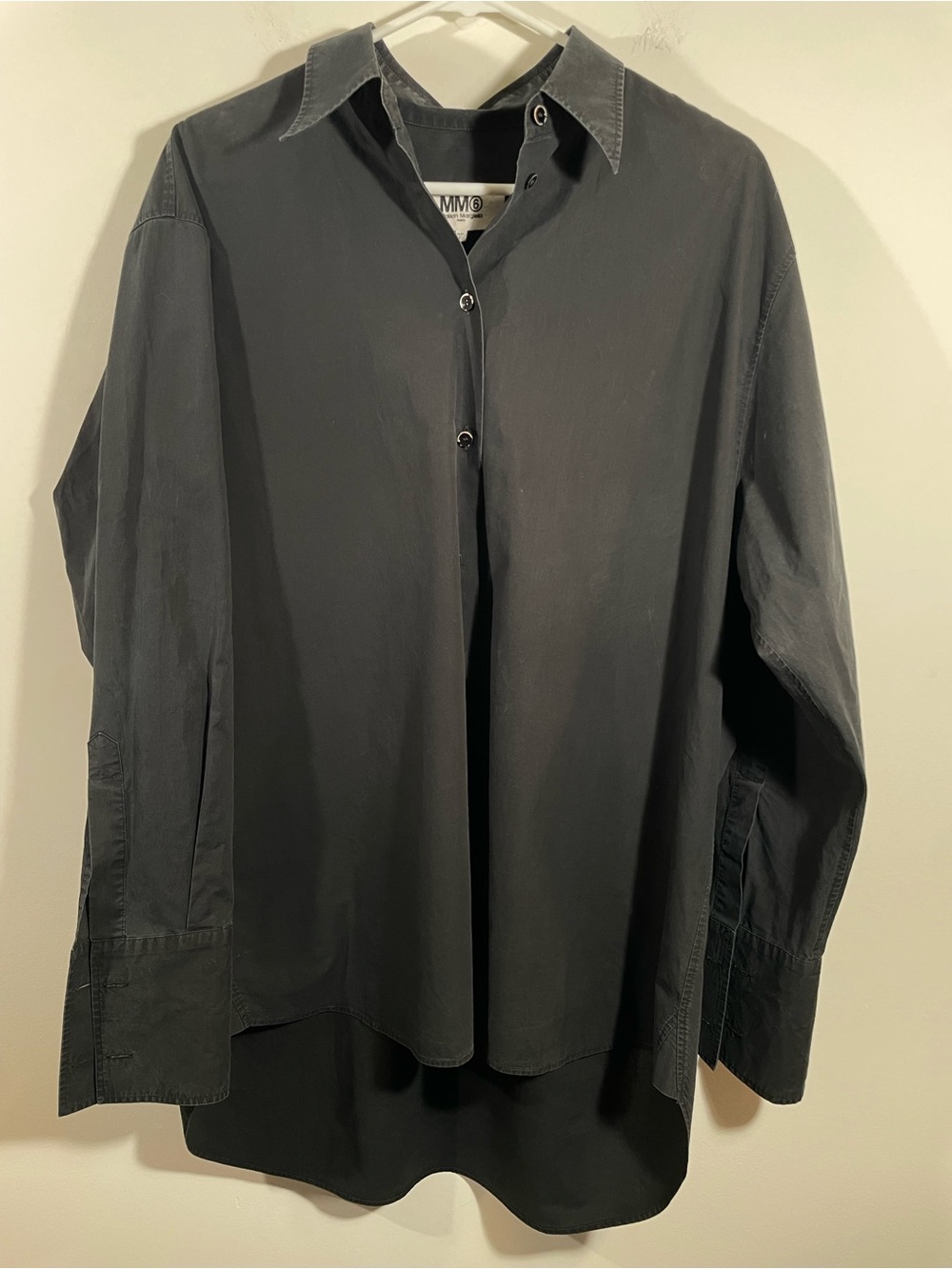 Maison Margiela MM6 100% cotton button down shirt French cuffs 42